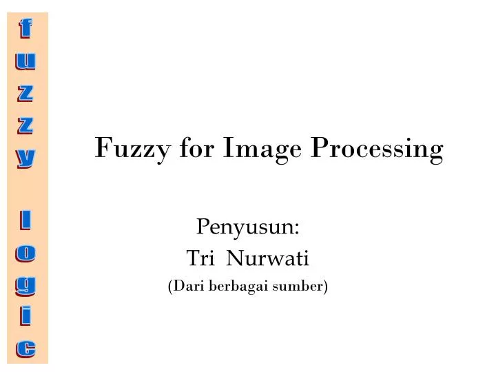 fuzzy for image processing