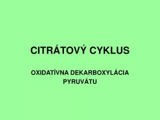 citr tov cyklus