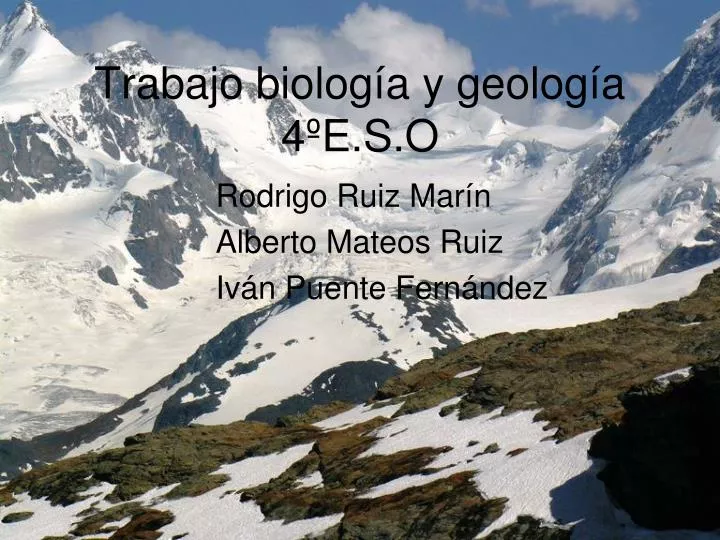 trabajo biolog a y geolog a 4 e s o