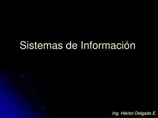 sistemas de informaci n