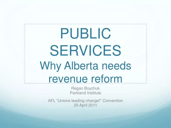 public services why alberta needs revenue reform