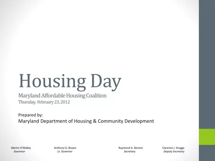 housing day maryland affordable housing coalition thursday february 23 2012