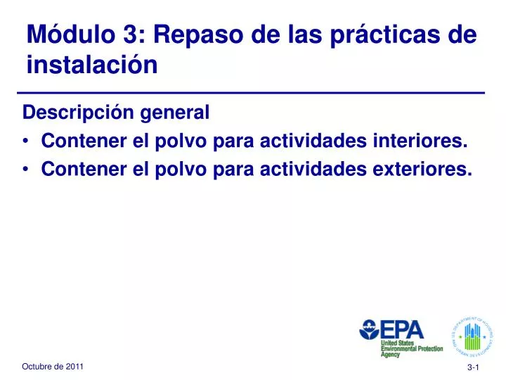 m dulo 3 repaso de las pr cticas de instalaci n