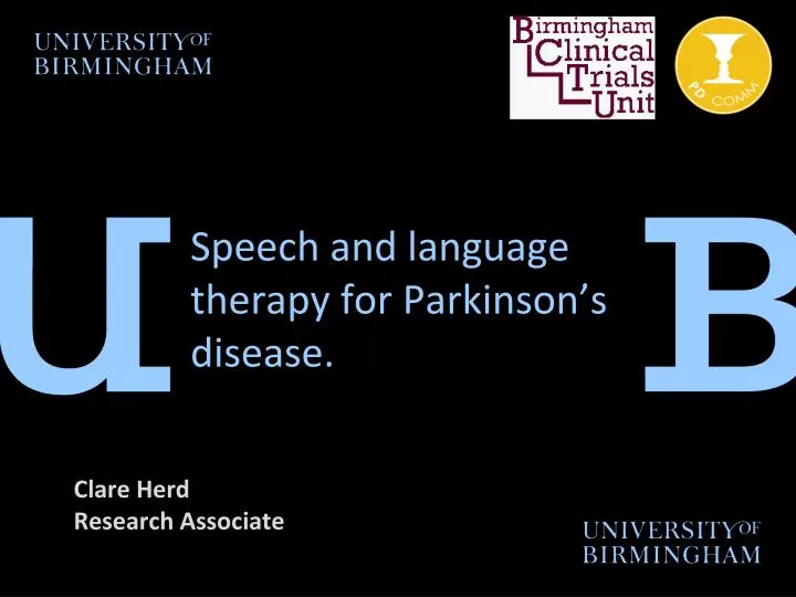 speech and language therapy for parkinson s disease