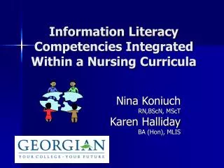 Information Literacy Competencies Integrated Within a Nursing Curricula