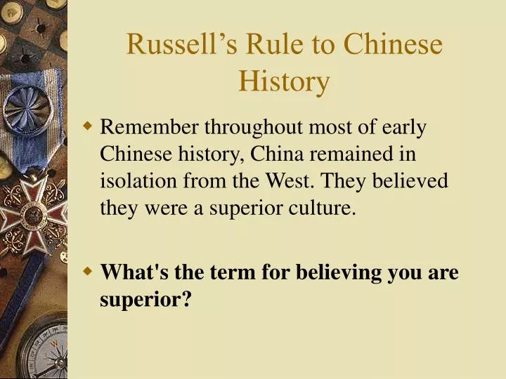 russell s rule to chinese history