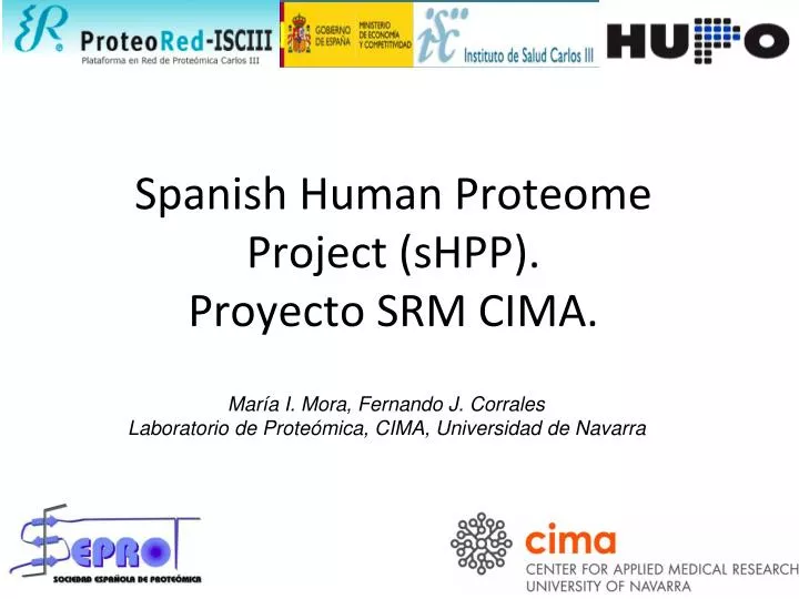 spanish human proteome project shpp proyecto srm cima
