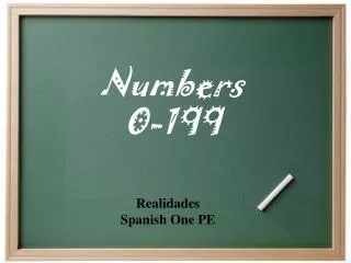 Numbers 0-199