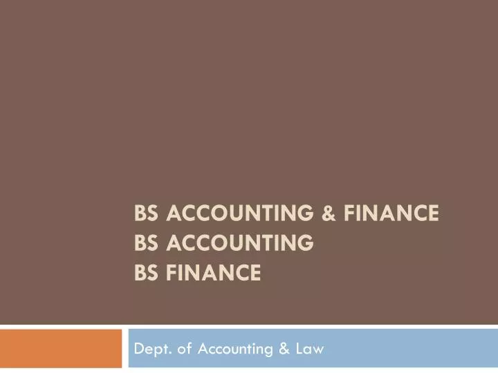 bs accounting finance bs accounting bs finance