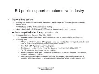 eu public support to automotive industry