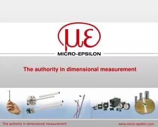 The authority in dimensional measurement