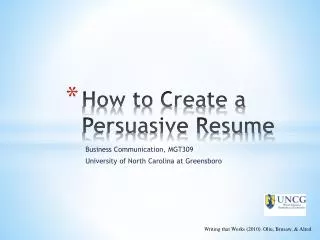 How to Create a Persuasive Resume