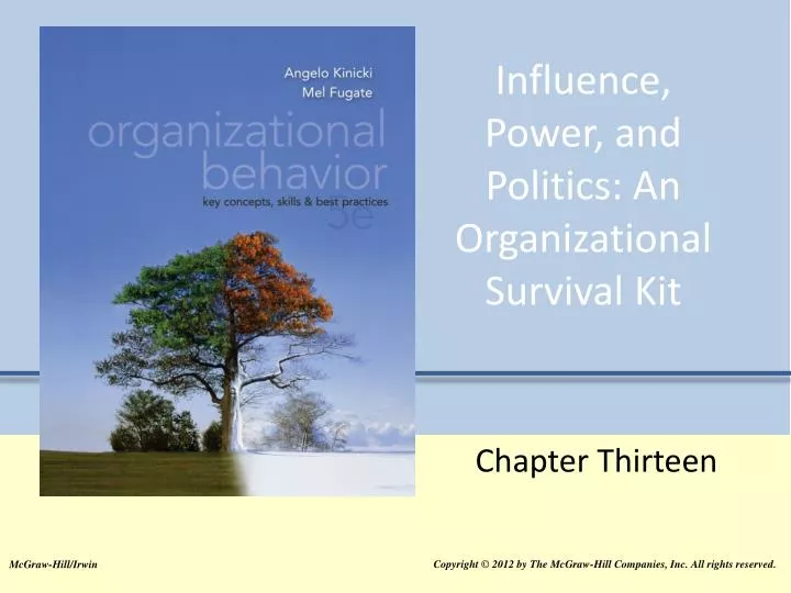 influence power and politics an organizational survival kit