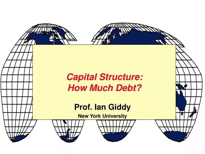 capital structure how much debt