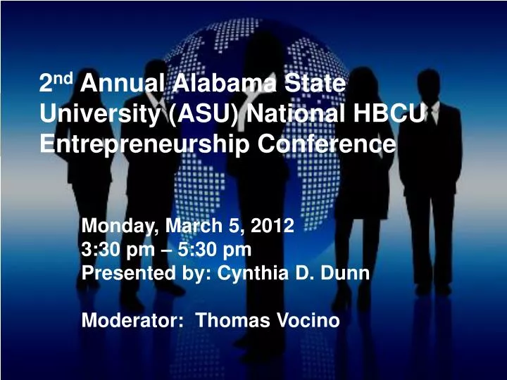 2 nd annual alabama state university asu national hbcu entrepreneurship conference