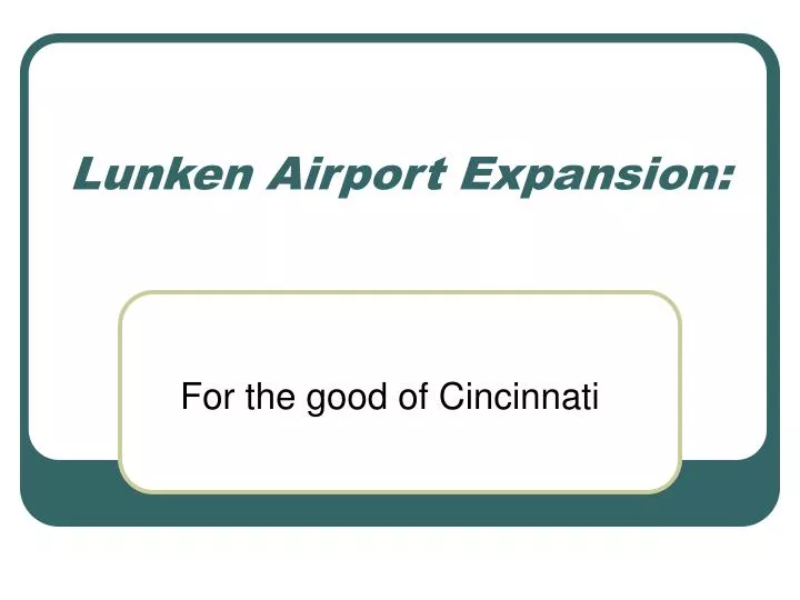 lunken airport expansion