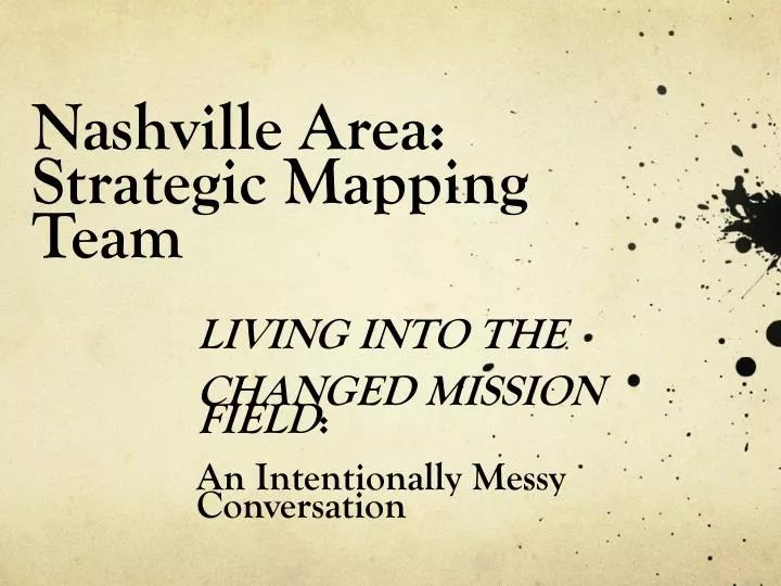 nashville area strategic mapping team