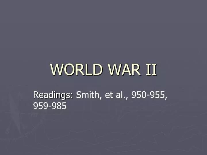 world war ii