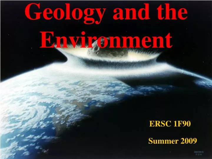 geology and the environment