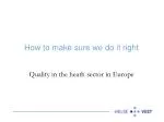 Ensuring Quality in Healthcare: Organizational Development and Employee Training Program - slide 1
