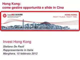 hong kong come gestire opportunit e sfide in cina
