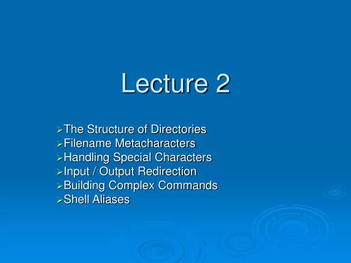 lecture 2