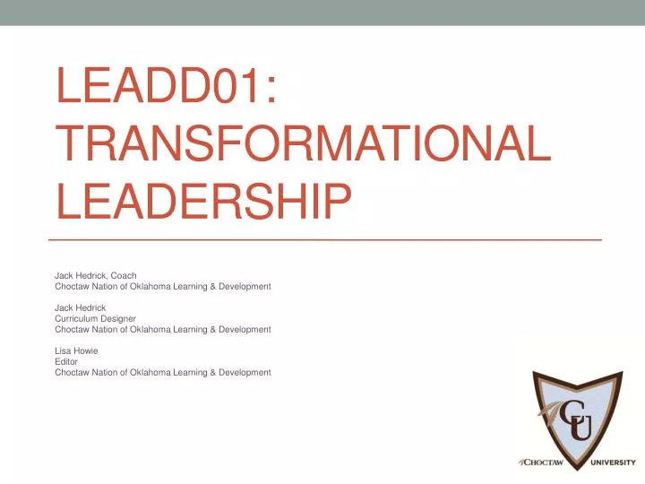 leadd01 transformational leadership
