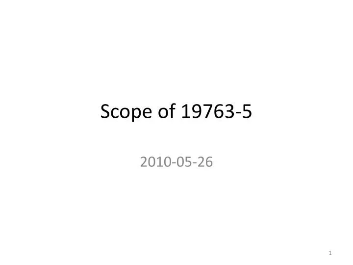 scope of 19763 5