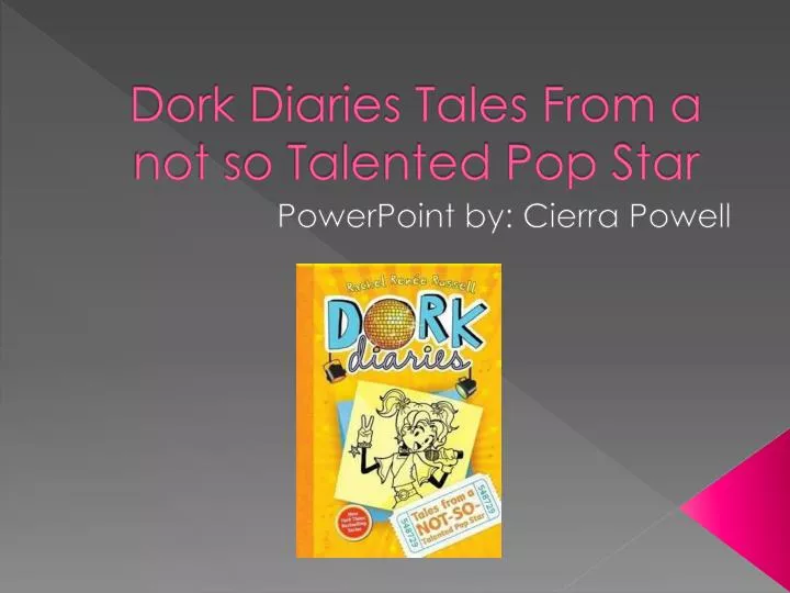 dork diaries tales from a not so talented pop star