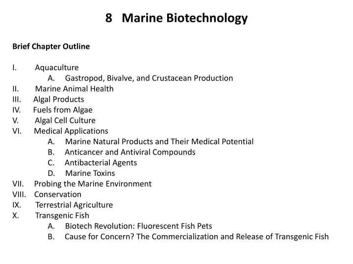 8 marine biotechnology