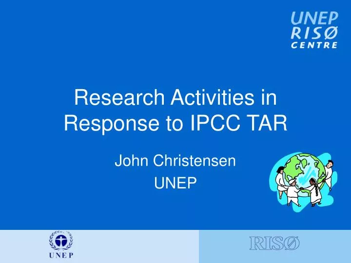 research activities in response to ipcc tar