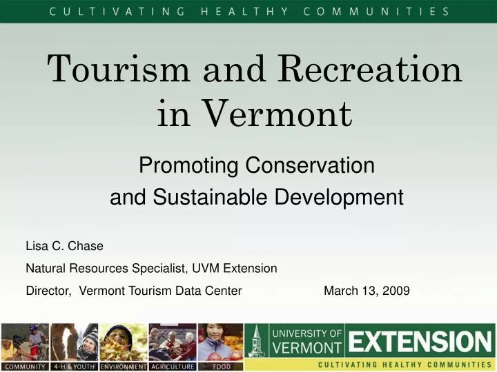 tourism and recreation in vermont