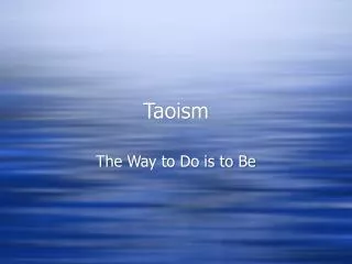 Taoism