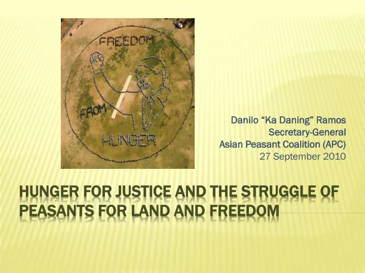 danilo ka daning ramos secretary general asian peasant coalition apc 27 september 2010