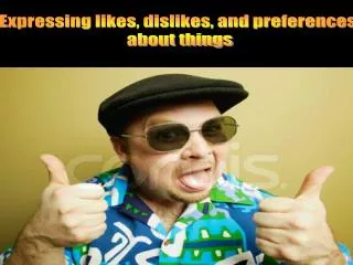 Expressing likes, dislikes, and preferences about things