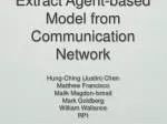 Extract Agent-based Model from Communication Network - slide 1