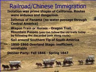 Railroad/Chinese Immigration