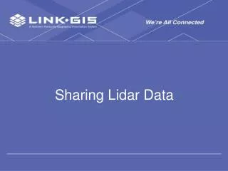 Sharing Lidar Data