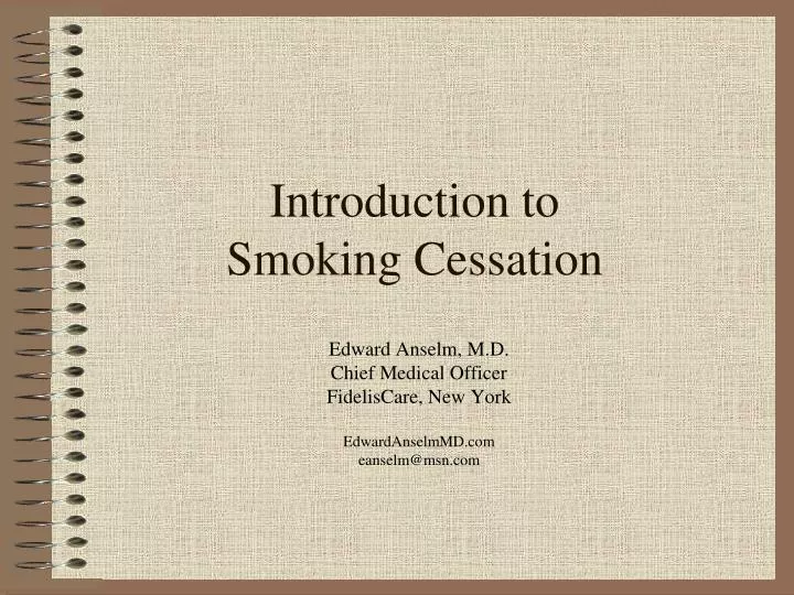 introduction to smoking cessation