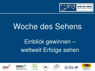 woche des sehens
