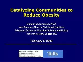 Catalyzing Communities to Reduce Obesity
