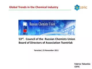 Global Trends in the Chemical Industry