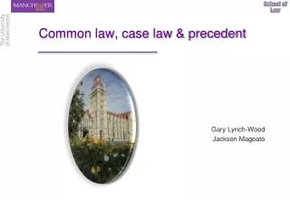 Common law, case law &amp; precedent