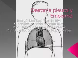 derrame pleural y empiema