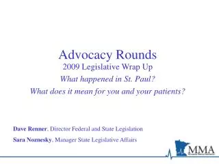 Advocacy Rounds