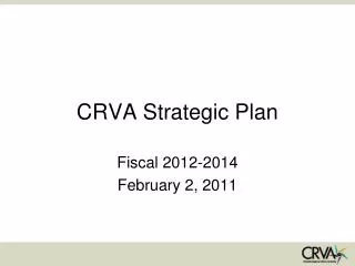 CRVA Strategic Plan