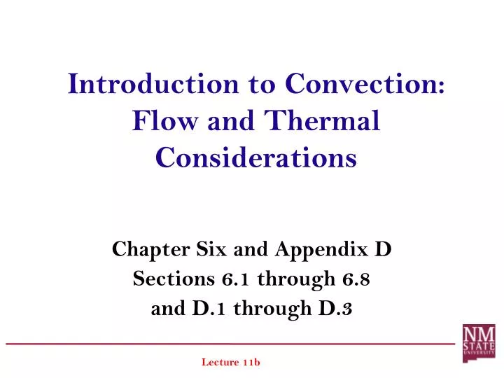 PPT - Introduction to Convection: Flow and Thermal Considerations  PowerPoint Presentation - ID:1734807