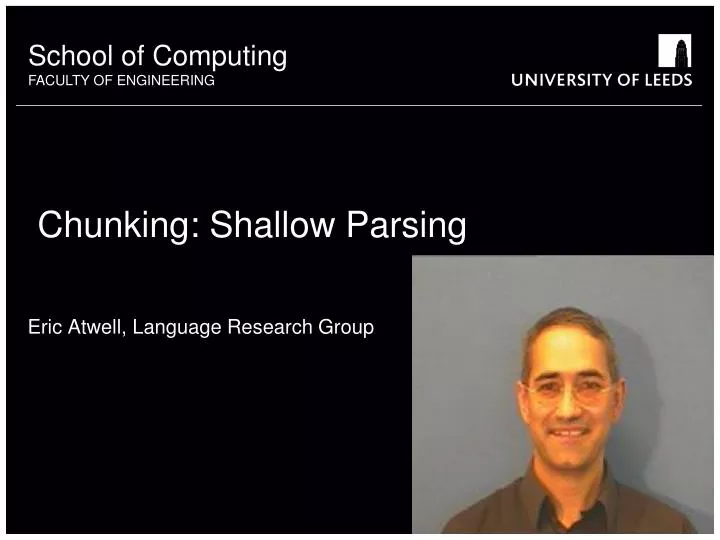 chunking shallow parsing