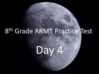 8 th Grade ARMT Practice Test