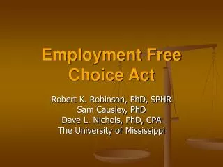 Employment Free Choice Act
